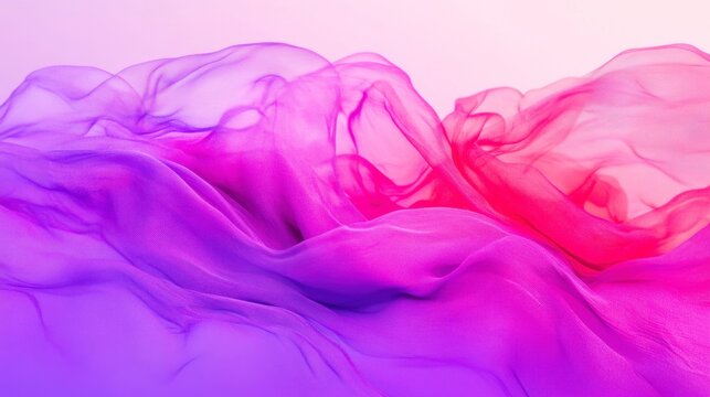 Pink and purple smoke swirling in the air creating a vibrant abstract background - Powered by Adobe