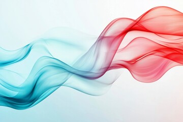 Fototapeta premium Colorful abstract smoke background with flowing shapes and soft gradients in various hues