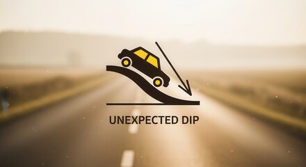 Unexpected Dip Symbolizing Risk, Challenge, and the Unpredictable Nature of Life