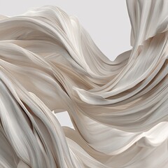 Abstract, flowing fabric in soft, beige tones