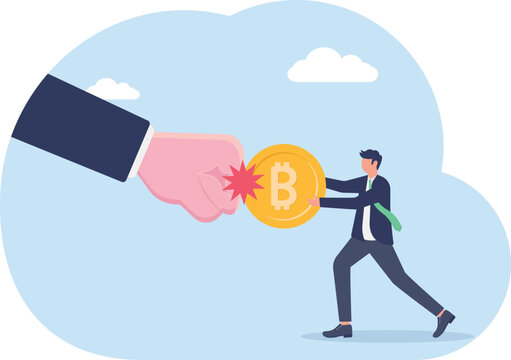 illustration of stable bitcoin valuation unaffected by economic and political issues

