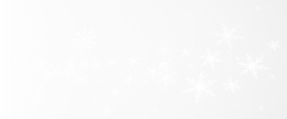 PNG Illustration of Isolated White Snowflakes Overlay on transparent background