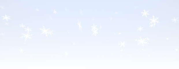 PNG Winter Snowflakes Overlay on Transparent Blue Background on transparent background