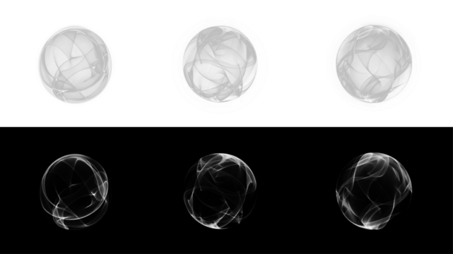 Png Futuristic PNG Spheres with Neon Overlay and Transparent Background