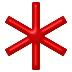 Obraz premium 3d red cross