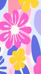Tropical flowers background backgrounds abstract pattern.