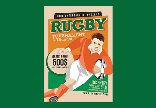 Rugby Tournament Vintage Style