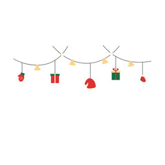 christmas fir tree decoration top view isolated on white or transparent png