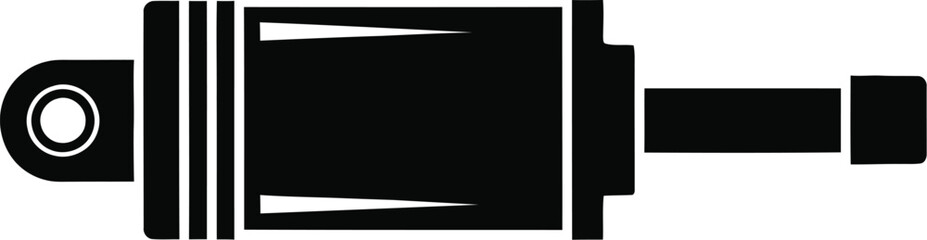 Black and white illustration of a mechanical part