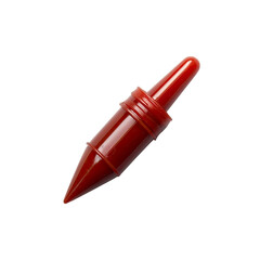Red plastic stylus on Transparent Background