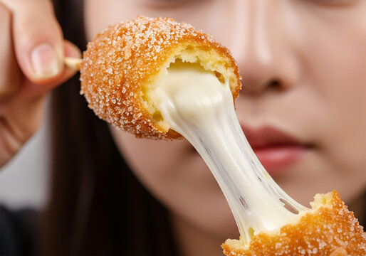 Korean Corn Dog Cheese Pull