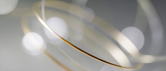 quantum computing abstract with qubit rings and interference patterns, dynamic perspective, monochrome palette, clean aesthetic, golden hour tone, minimal composition, ideal for commercial use