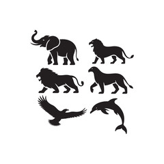 vector set of animals.vector eps 10