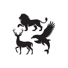 vector set of animals.vector eps 10