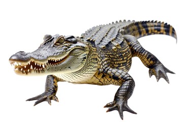 Naklejka premium Crocodile reptile animal lizard.