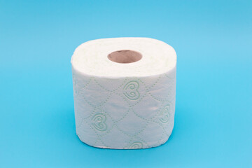 One roll of toilet paper, the concept of scarcity and panic buying of toilet paper