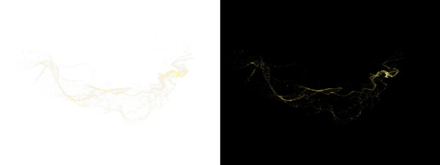 A premium PNG overlay featuring luminous particles, perfect for holiday