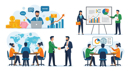 Business Collaboration and Data Presentation in Modern Corporate