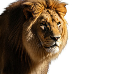 Naklejka premium lion isolated on white