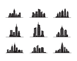 Fototapeta premium Modern Cityscape Vector Graphic