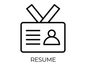 Professional resume template with clean design and classic typography
