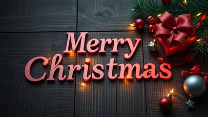 Festive holiday interior glowing with warm Christmas lights, featuring a beautifully decorated tree and the illuminated text &ldquo;Happy Christmas 2026,&rdquo; creating a joyful and celebratory seasonal atmosphe