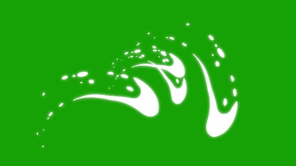 Flash FX Explosions, Circle Splash Explosion Liquid Cartoon Shape Blast, Smoke Flash FX, Motion Elements, Hand Drawn Animation of Cartoon Effects on Transparent Green Screen 