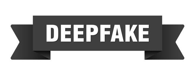 deepfake ribbon isolated on transparent background. deepfake ribbon