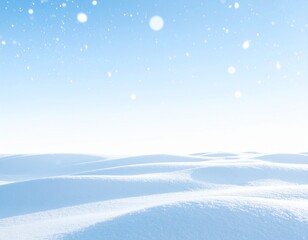 Winter Landscape &ndash; Minimal Snow Field with Lone Frosted Tree