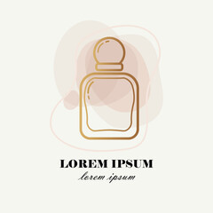 Luxury Perfume Logo Design  Elegant Fragrance Bottle Branding Template