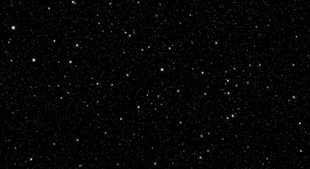 Enchanting deep space vista showcasing a myriad of twinkling stars scattered