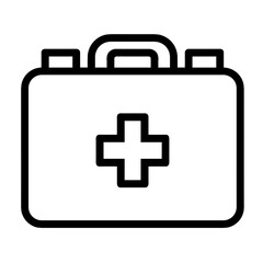 Obraz premium Simple First Aid Kit Icon