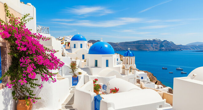 oia village santorini greece