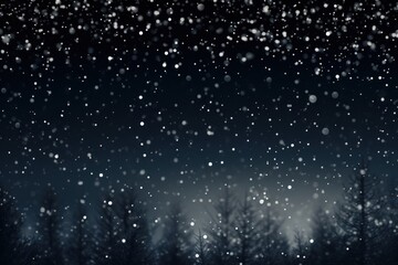 Fototapeta premium Bokeh snowfall backgrounds abstract outdoors.