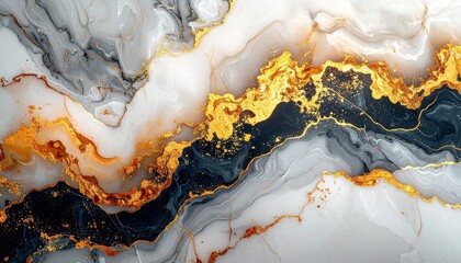 Fototapeta premium infused marble texture, Kintsugi style, high contrast 