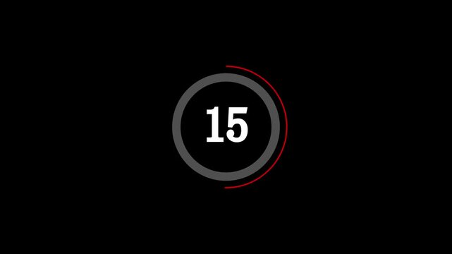 30 seconds countdown timer animation, 30-0 counting down , 30 seconds countdown timer animation.