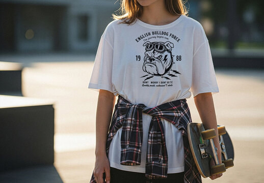 Skater T-shirt Mockup