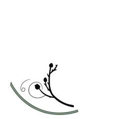 Circular portal divided into four radial sections with vibrant colors