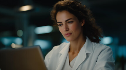 A scientist staying overnight in the lab for the seventh night in a row, monitoring critical data instead of attending a family celebration — research sacrifice, scientific commitment, and pursuit