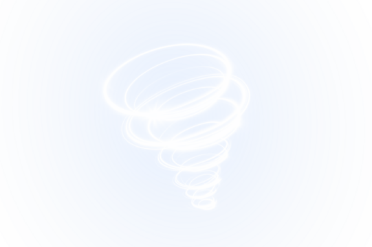 Light tornado effect spirals PNG transparent overlay suitable for design.