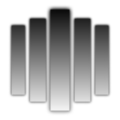 piano keys isolated on white