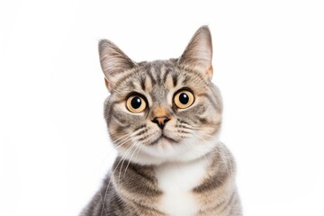 Fototapeta premium Confused cat animal mammal kitten.