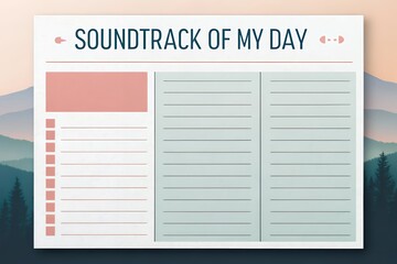 Soundtrack of My Day song list journal