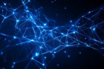 Stunning blue network connections for high tech solutions, modern data visualization, and futuristic designs, perfect for innovation and technology concepts