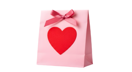 pink gift paper bag