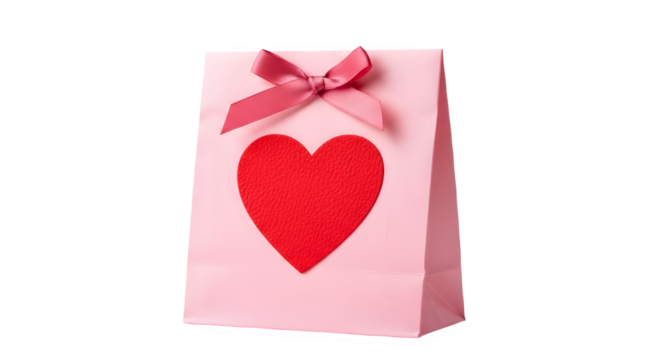 pink gift paper bag