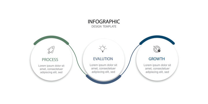 business infographic template whit 3 option , vector illustration