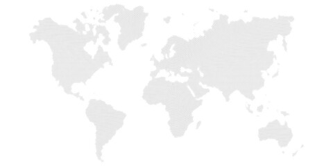 Obraz premium Dotted world map. Flat design, vector illustration. backdrop