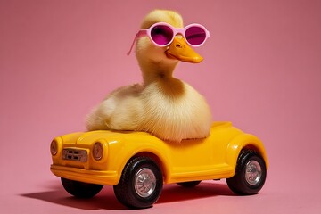 a duck wearing sunglasses