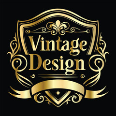 Vector golden frame. Elegant element for design in Eastern style, place for text. Floral golden border. Lace illustration for invitations and greeting cards.
Vintage gold frame on black background. 